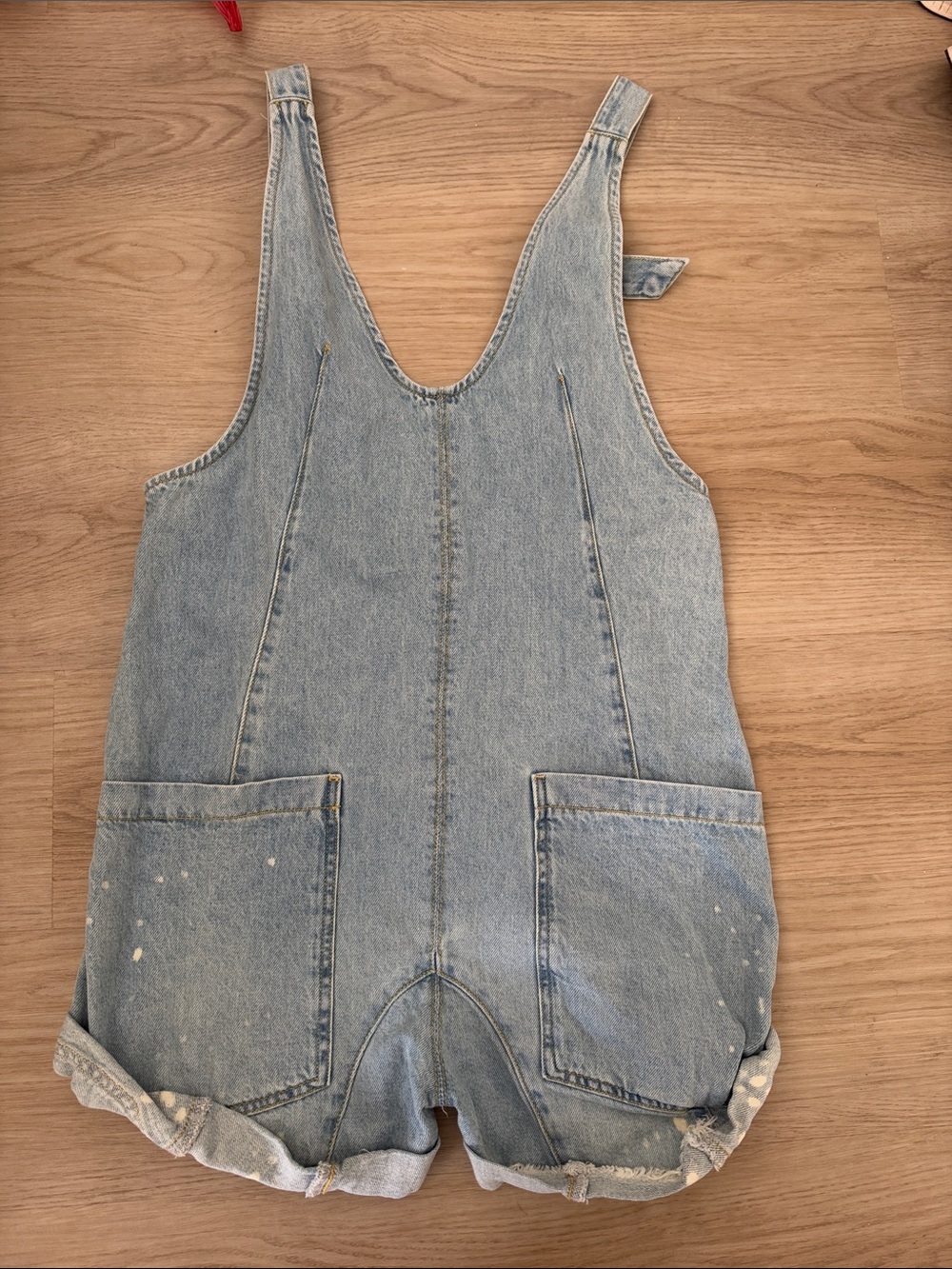 Free People Denim Overalls
